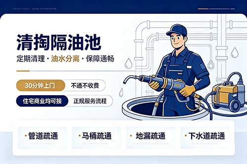巢湖清掏隔油池
